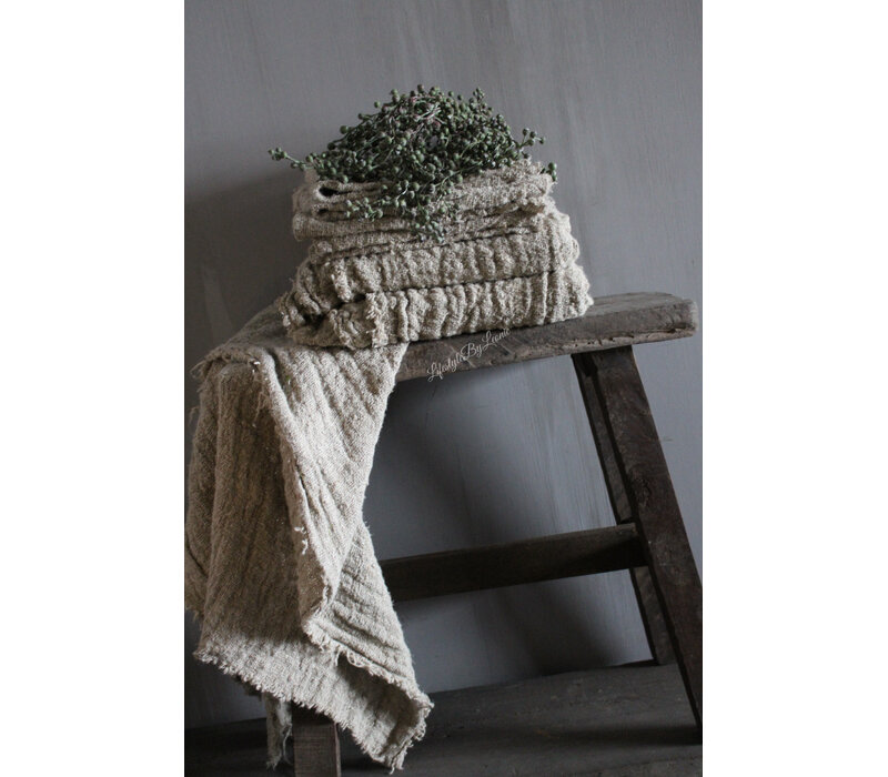 Shabby linnen plaid 100 cm