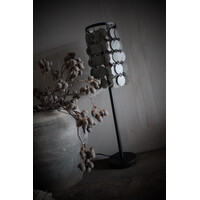 Schijfjes tafellamp black / antraciet 70 cm