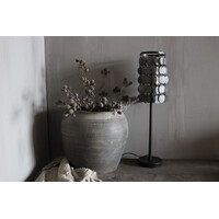 Schijfjes tafellamp Black / antraciet 70cm