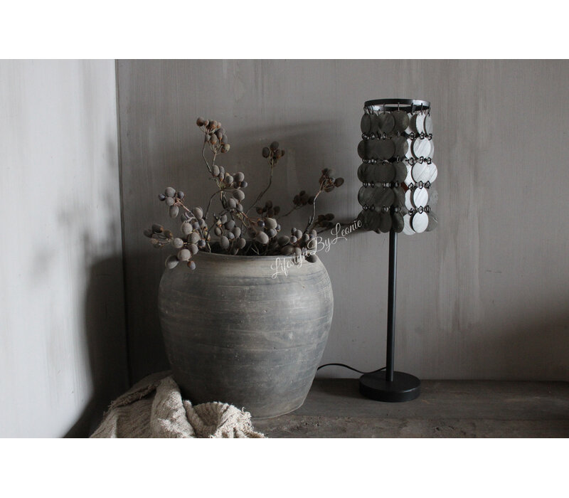 Schijfjes tafellamp Black / antraciet 70cm