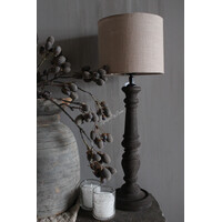 Baluster lampvoet Umber wood 45cm