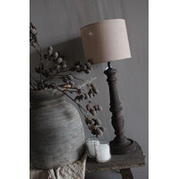 Baluster lampvoet Umber wood 45 cm