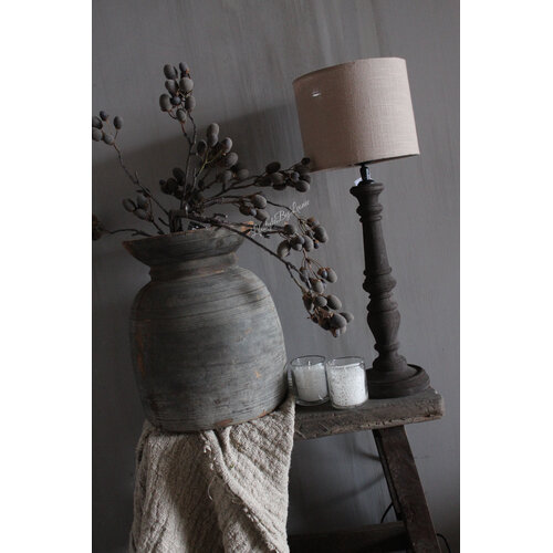 Baluster lampvoet Umber wood 45cm 