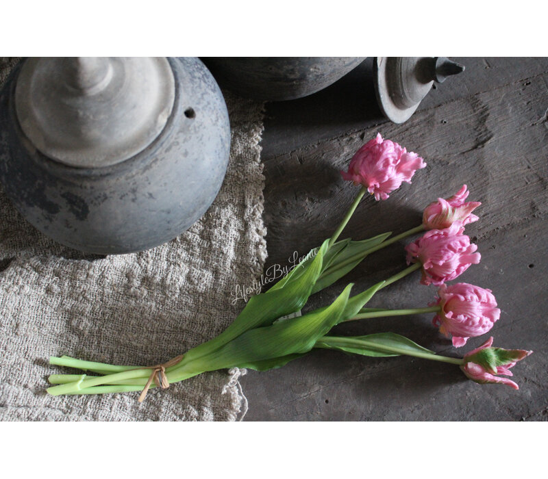 Bos real touch Parrot Tulpen pink 41 cm