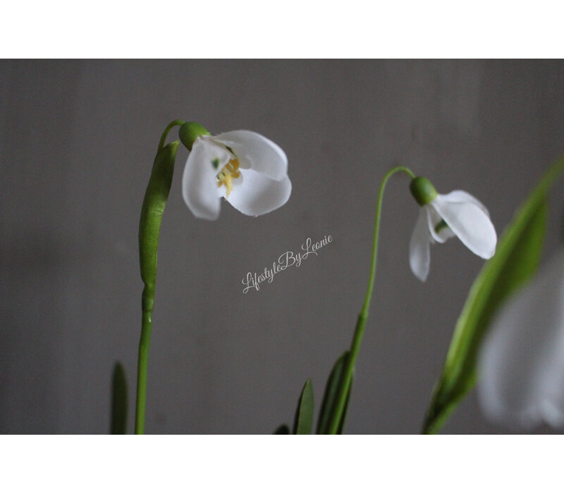 Namaak Sneeuwklokje white 30 cm