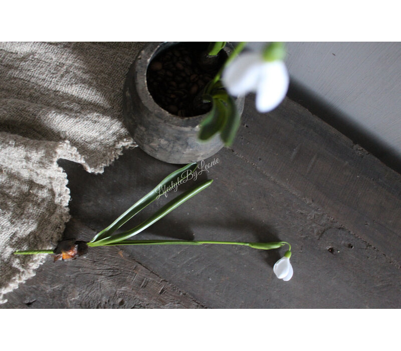 Namaak Sneeuwklokje white 30 cm