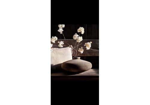 LUKSA Luksa houten vaas anton Antique grey 35x18cm