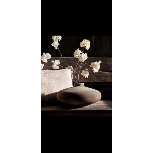 LUKSA houten vaas Anton antique grey 35 x 18 cm 