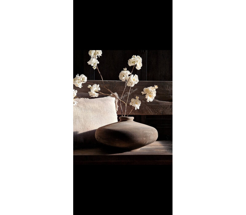 LUKSA houten vaas Anton antique grey 35 x 18 cm