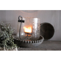 LUKSA houten schaal Yava antique grey 35 x 7 cm