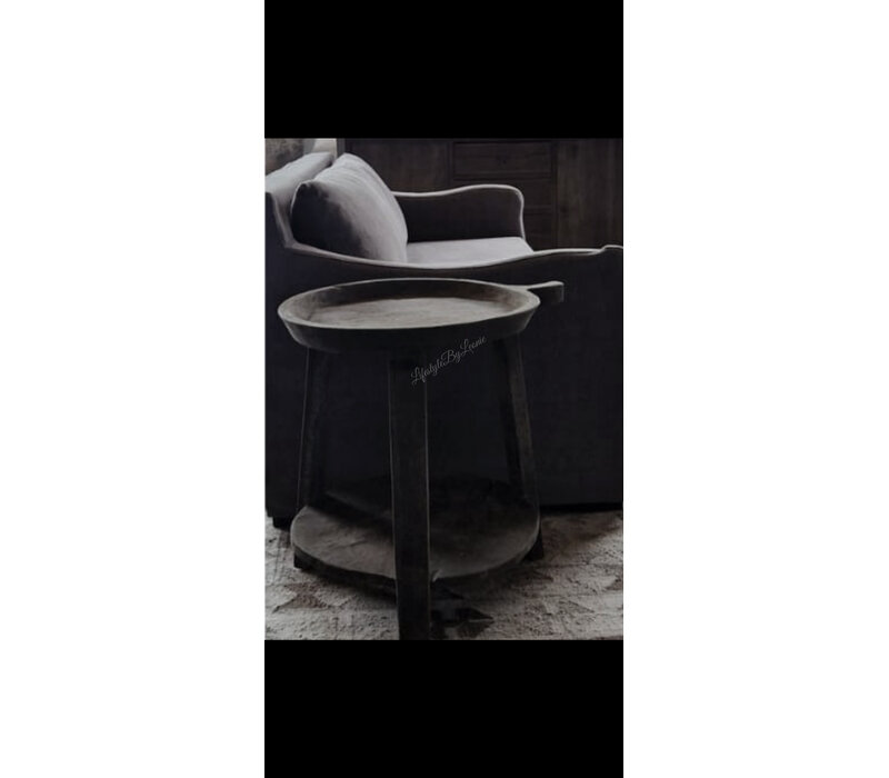 LUKSA bijzettafel Joost met schaal 60 x 50 cm