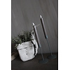 Metalen kandelaar dinerkaars Grijs 14 cm