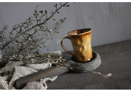 Sobere koffiemok brown 12 cm