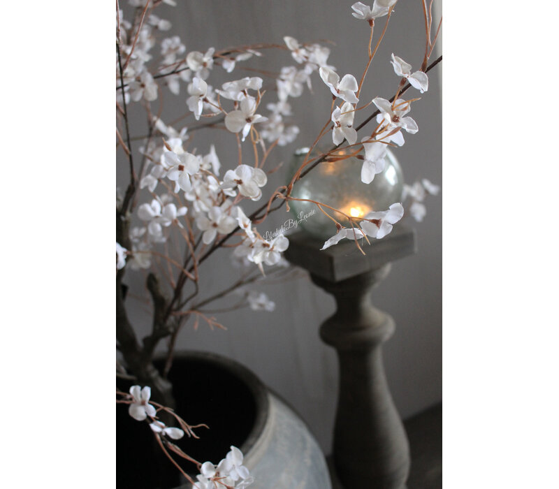 Kunstplant Pyrus wit in pot 110 cm