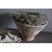 Ronde stenen pot / vijzel model 29x29cm