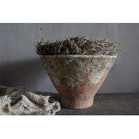 Ronde stenen pot / vijzel model 29 x 29 cm