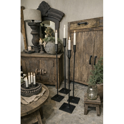 Smeedijzeren kandelaar dinerkaars 100cm 