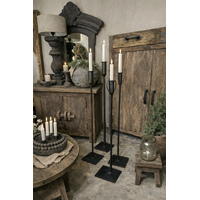 Smeedijzeren kandelaar dinerkaars 80 cm