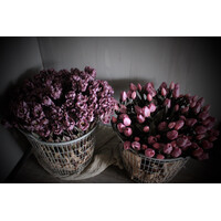Namaak boeket parkiet tulpen Mauve 40cm
