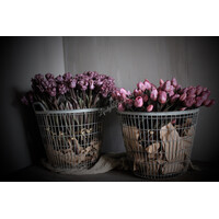 Namaak boeket parkiet tulpen Mauve 40cm