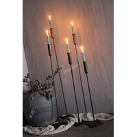 Smeedijzeren kandelaar dinerkaars 70cm