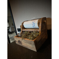 Houten keukenrolhouder Greet 28 x 30 cm