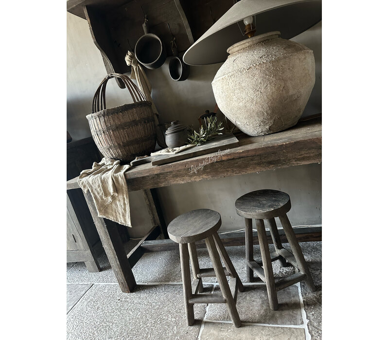 Aura Peeperkorn rond krukje Old farm 50 cm