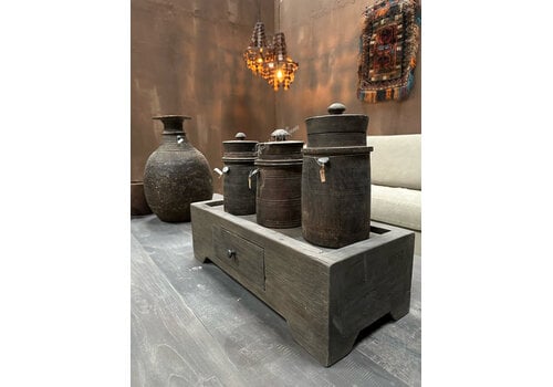 Hoffz vensterbank console met lade 61x26cm