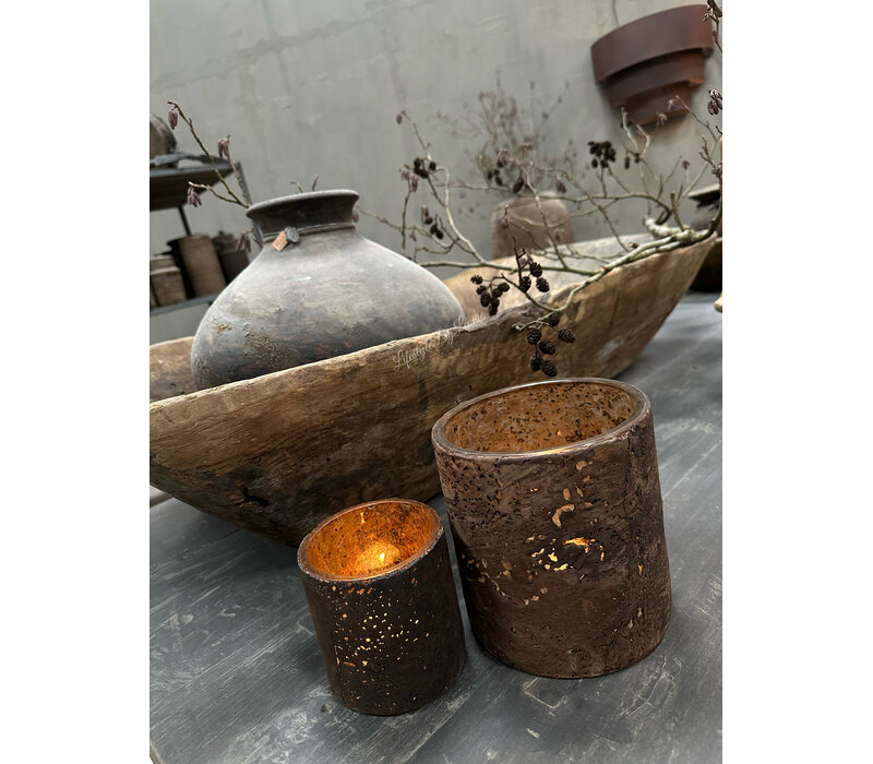 Hoffz Interior bari cilinder windlicht kurk M