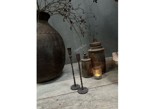 Hoffz Interior Hoffz Interior roestige kandelaar dinerkaars Grace