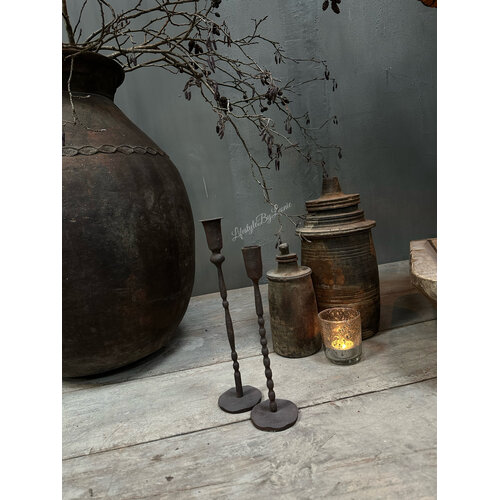 Hoffz Interior roestige kandelaar dinerkaars Bulb 