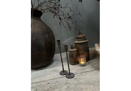 Hoffz Interior Hoffz Interior authenthieke nepalese kruik met deksel 20cm