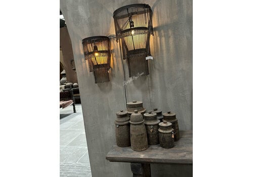 Hoffz Interior Hoffz Interior authenthieke nepalese kruik met deksel 30cm