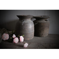Hoffz Interior authentieke Nepalese kruik met deksel 23 cm