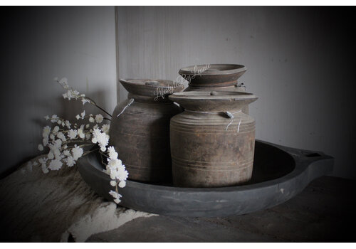 Hoffz Interior Hoffz Interior authentieke Nepalese kruik met deksel 23 cm