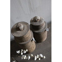 Hoffz Interior authentieke Nepalese kruik met deksel 20 cm