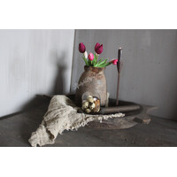 Glazen stolp met houten voet 10 cm