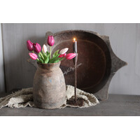 Bosje namaak Tulpen roze/burgundy 30 cm