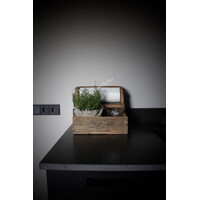 Houten keukenrolhouder Greet 28 x 30 cm