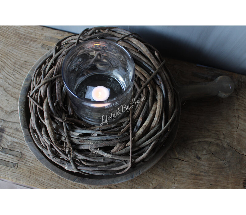 Krans Crazy vine brown 38 cm