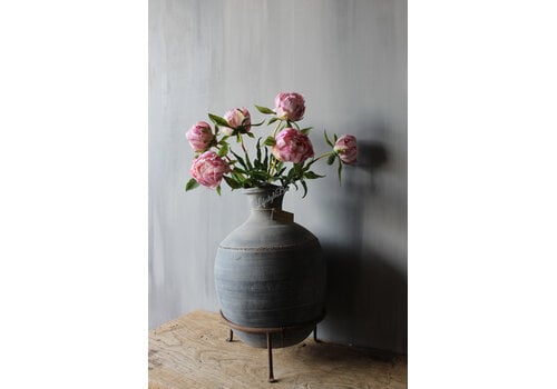 Bos real touch pioenen in knop Pink 63cm