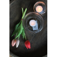 Bosje namaak tulpen Cream/orange 30cm