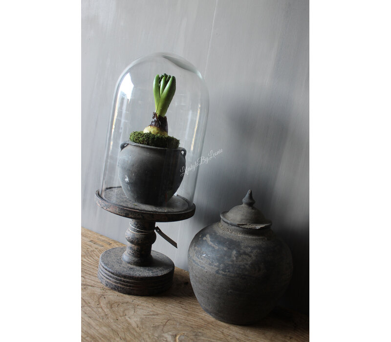 Zijden Hyacinth met bol green 23 cm