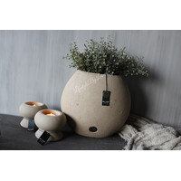 Brynxz pot ovaal Taupe 28 x 17 x 25 cm