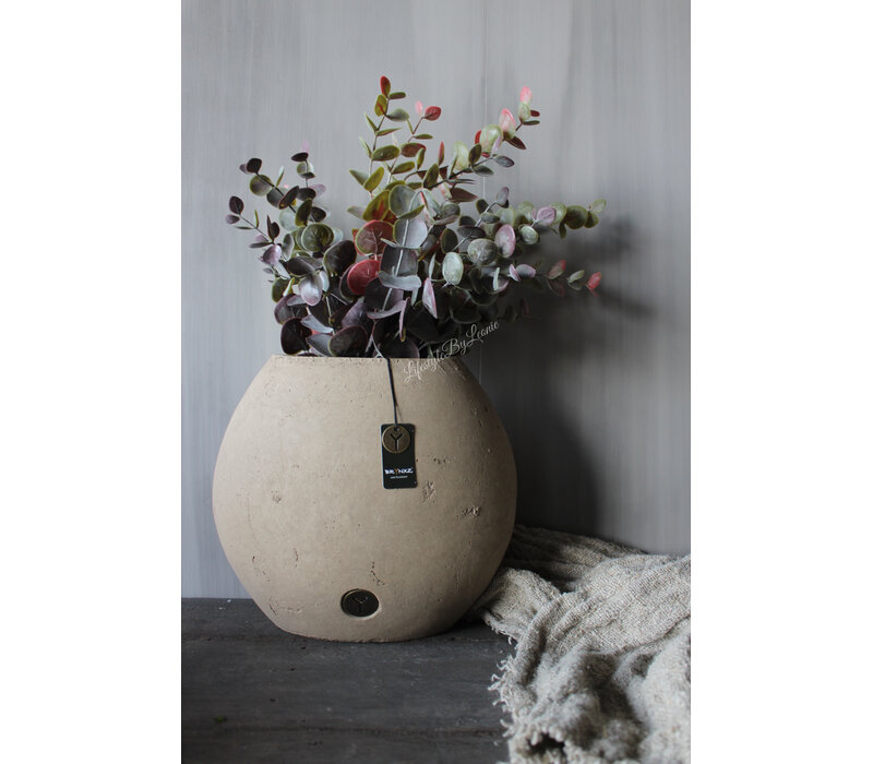 Brynxz pot ovaal Taupe 28x17x25cm