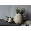 Brynxz Brynxz jug pot met 2 oren Taupe 21 x 18 cm