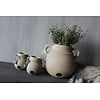 Brynxz Brynxz jug pot met 2 oren Taupe 21x18cm