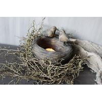 Brynxz birds on a nest Brown 16 cm