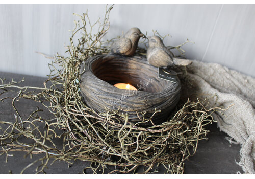 Brynxz Brynxz birds on a nest Brown 16 cm