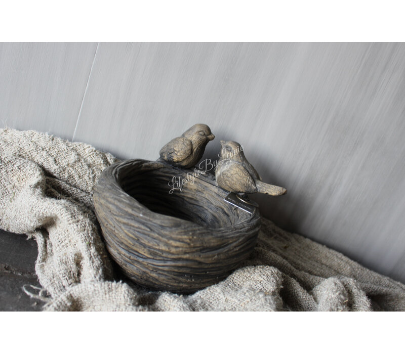 Brynxz birds on a nest Brown 16 cm